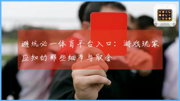 避坑必一体育平台入口：游戏玩家应知的那些细节与取舍